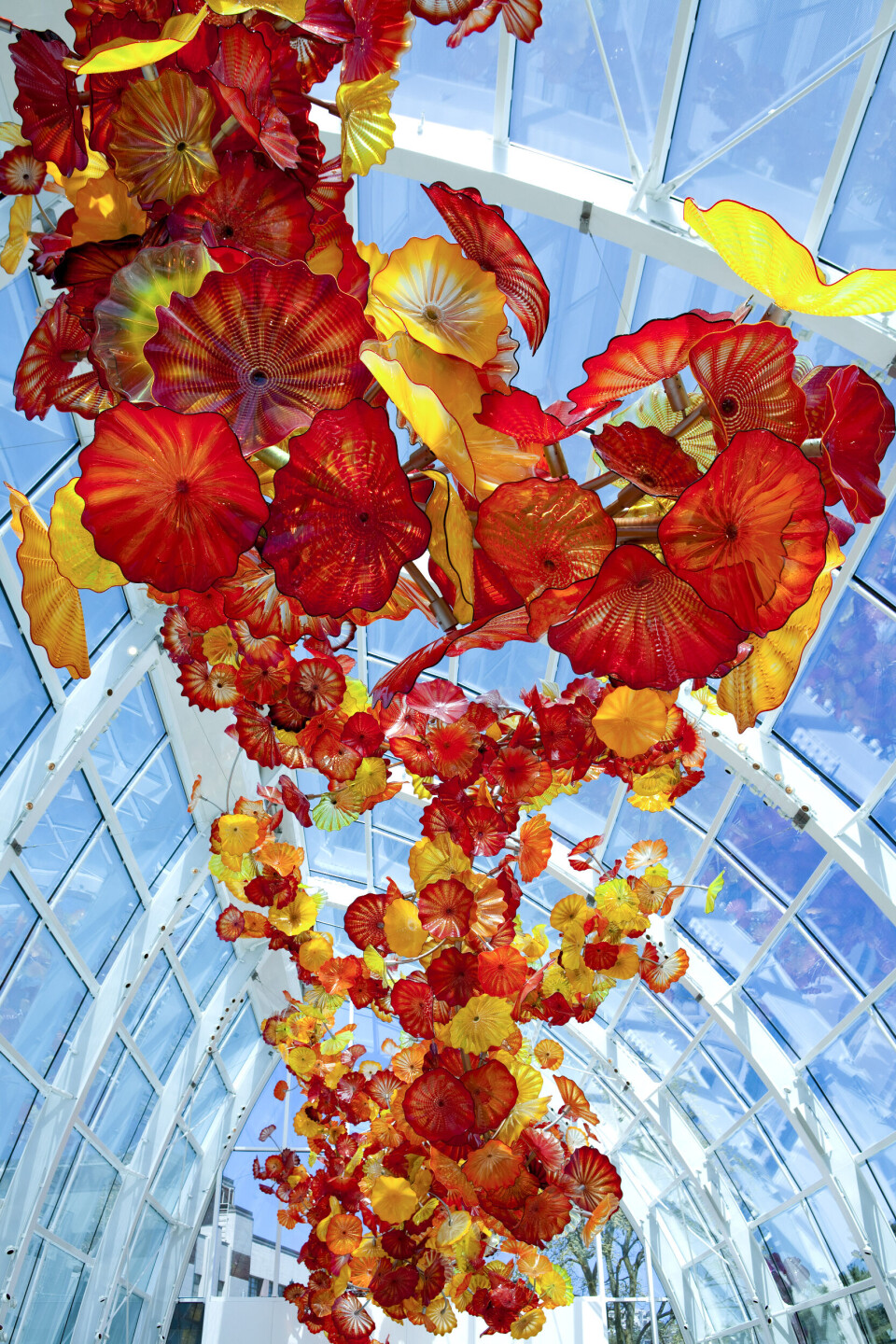 Chihuly Garden and Alass. Chihuly Garden and Glass—100-foot long glass structure in the Glasshouse
