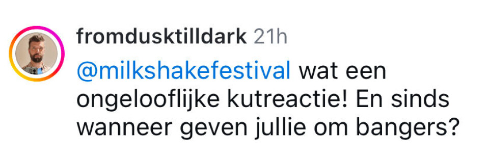 Milkshake boekt homofobe zangeres Azealia Banks Screenshot reactie Milkshake
