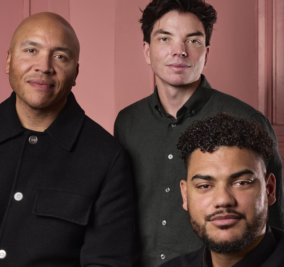 v.l.n.r.: Clayde Menso, Justin Smith en Richard Kofi.