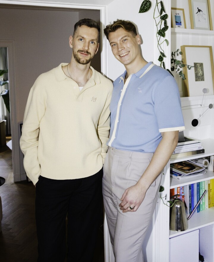Jeroen (links) en Wouter. Portret van Jeroen (links) en Wouter.