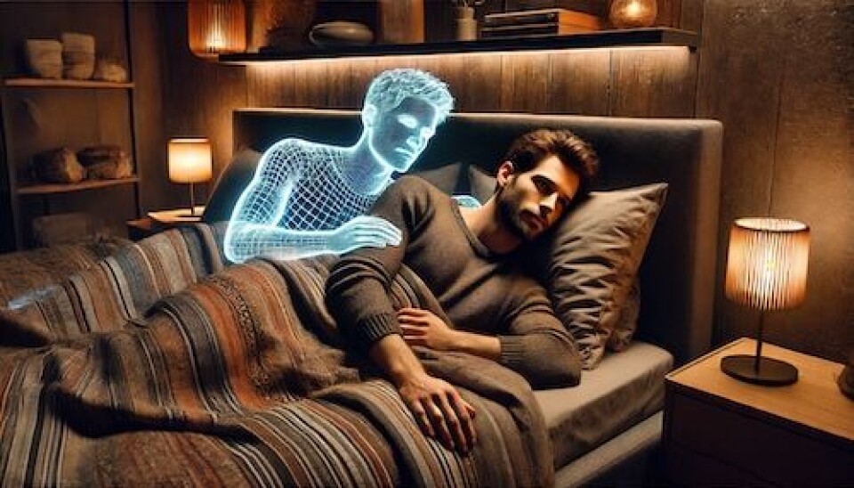 Journalist Erwin Vogelaar doet de test: “Zo is het om te daten met een AI-vriendje” AI afbeelding van twee mannen in bed