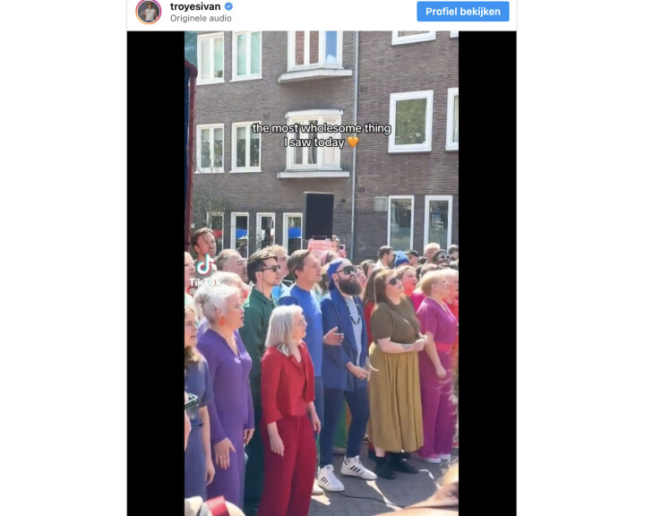 Koor zingt liedje van Troye Sivan tijdens Koningsdag en gaat viraal – met dank aan de zanger zelf Troye Sivan - The Space Choir