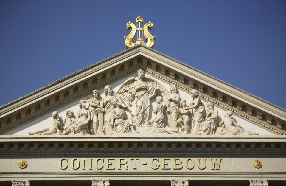 Facade van het Concertgebouw in Amsterdam