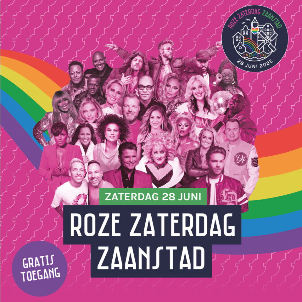 Dit kun je allemaal verwachten van Roze Zaterdag 2025 in Zaanstad