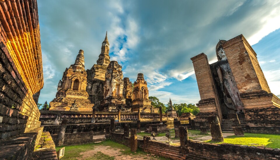 Wat Mahathat in Sukhothai historical park. Wat Mahathat in Sukhothai historical park.