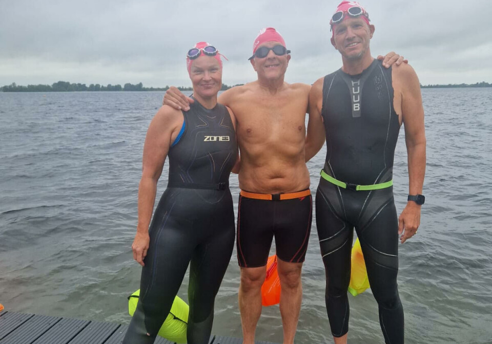 Swim4Brains zamelt geld in voor de Hersenstichting door het IJsselmeer over te zwemmen Swim4Brains