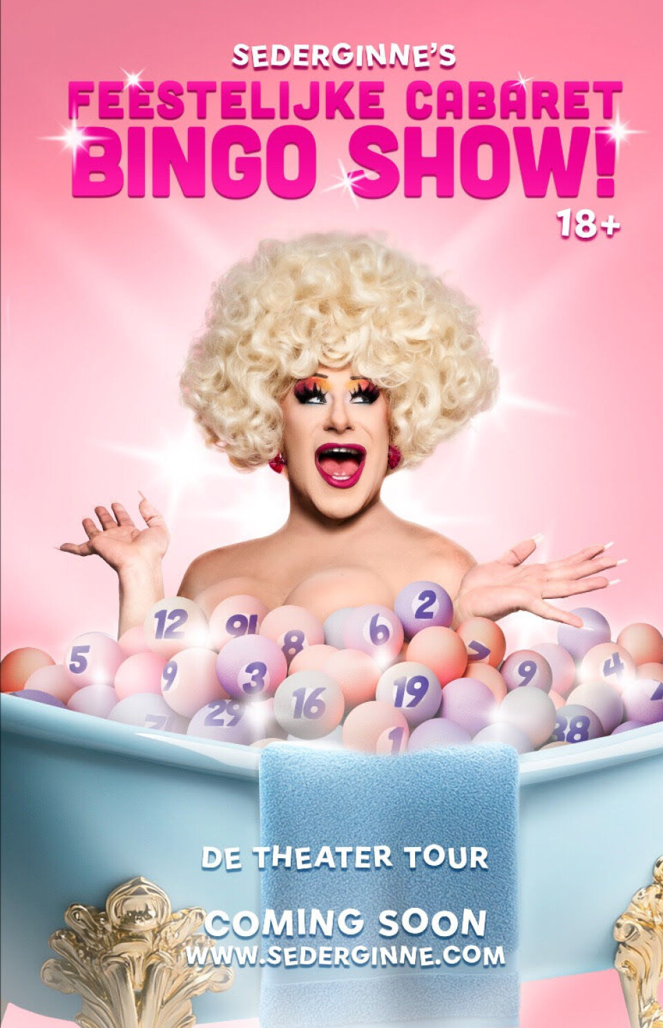 Lekker bingoën met dragqueen Sederginne: een avond vol glitter, glamour en grensverleggende 18+ grappen