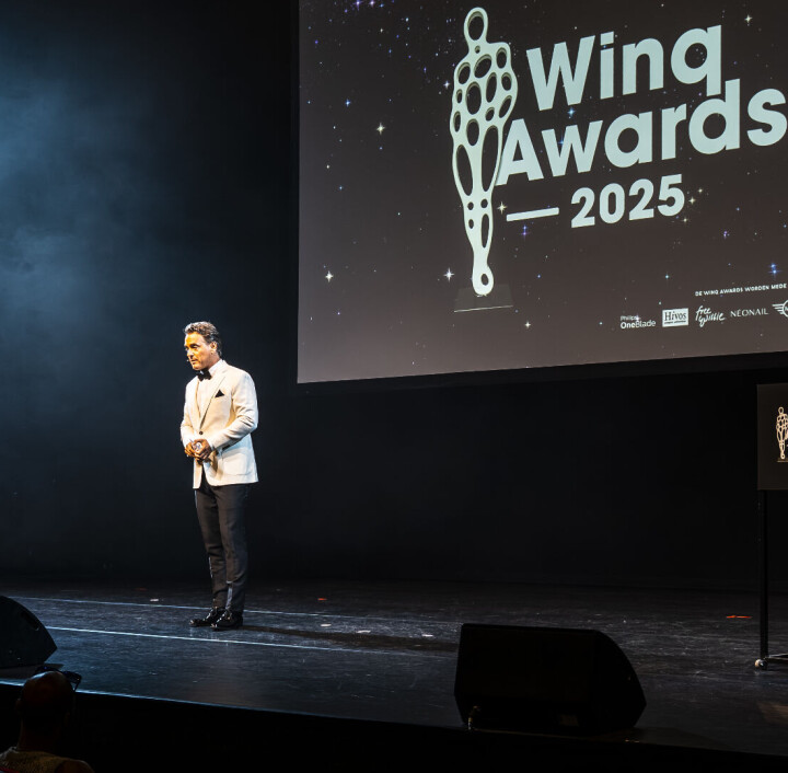 Presentator Rik van de Westelaken Winq Awards 2025 Rik van de Westelaken