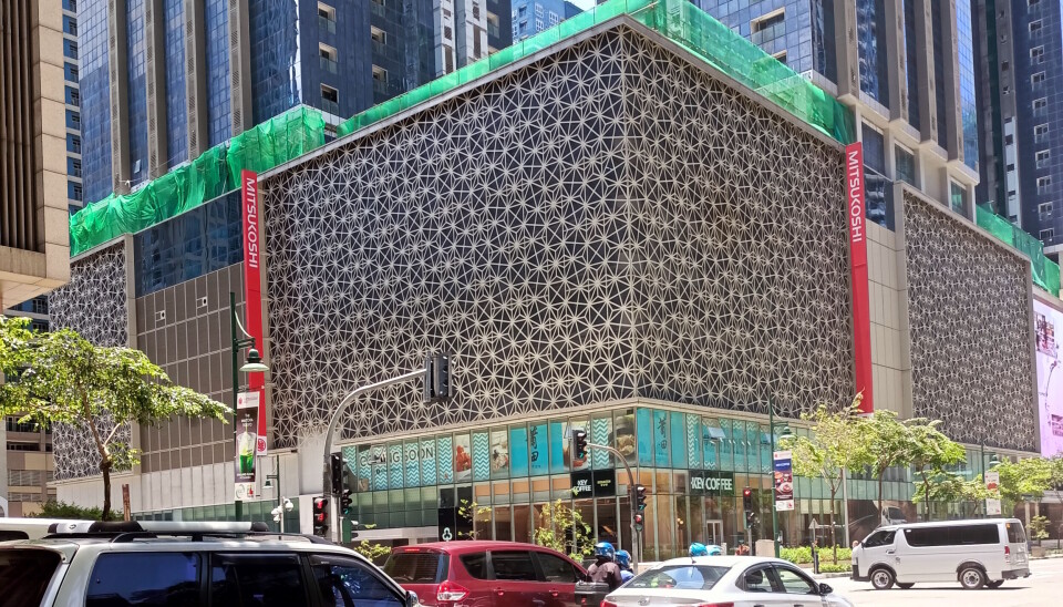 De Mitsukoshi Mall, in Japan-stijl, in BGC Manila.