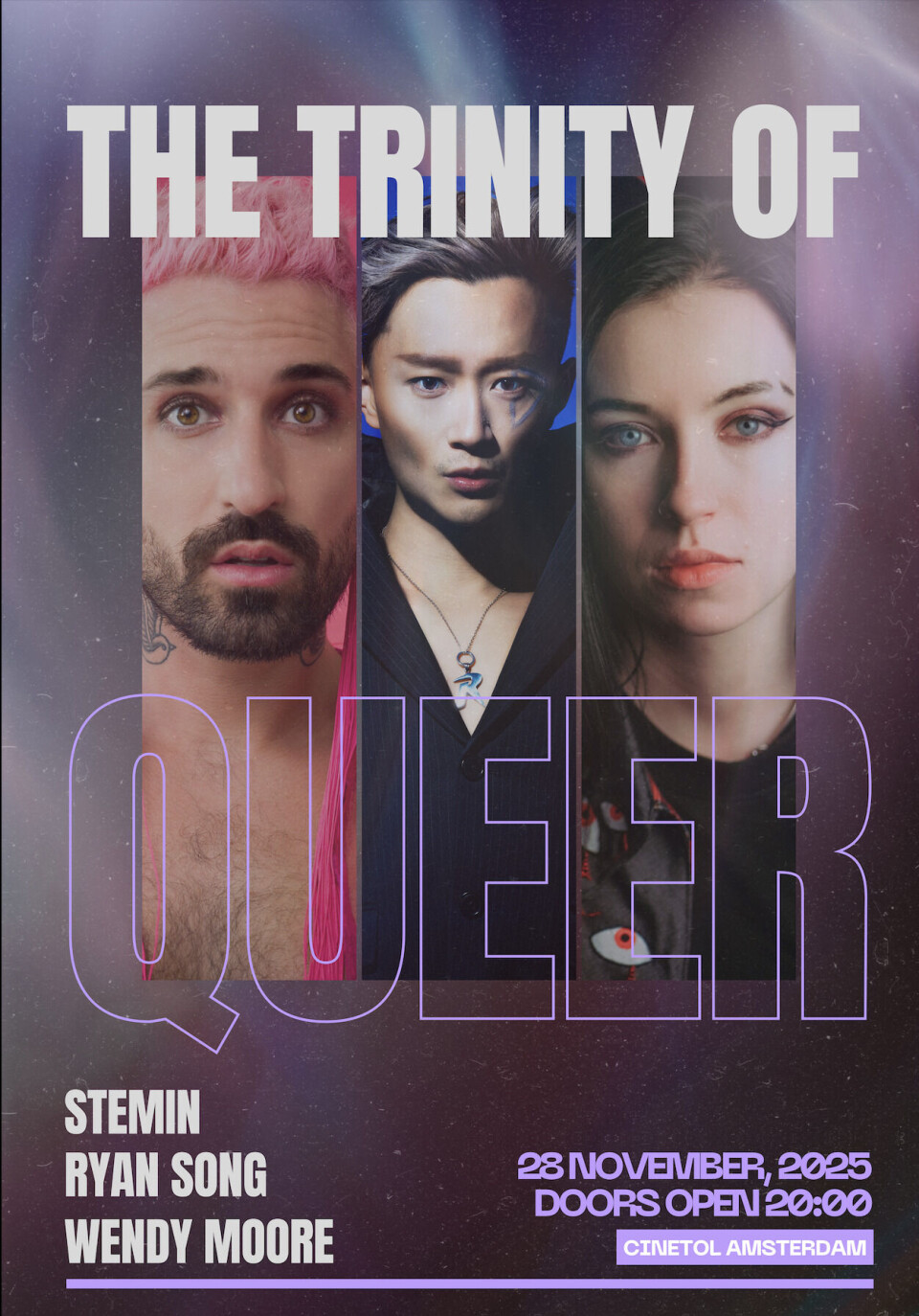 Zanger Ryan Song: 'Ik weet hoe hoe belangrijk het is om op te komen voor vrouwenrechten en de rechten van minderheden' The Trinity of Queer
