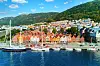 Aerial,View,Of,Historical,Wooden,District,Bryggen,In,Bergen,,Norway