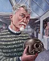 Frans Franciscus: Selfportrait, 85 x 68 cm, oil/canvas, 2021 (Collectie Drents Museum, Assen)